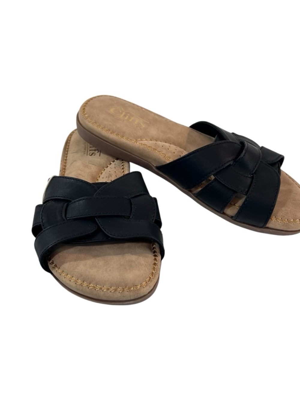 Cliffs by White Mountain Fredie Slide Sandals Womens New Black